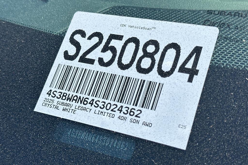 new 2025 Subaru Legacy car, priced at $36,551