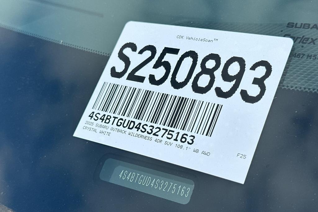 new 2025 Subaru Outback car, priced at $46,280