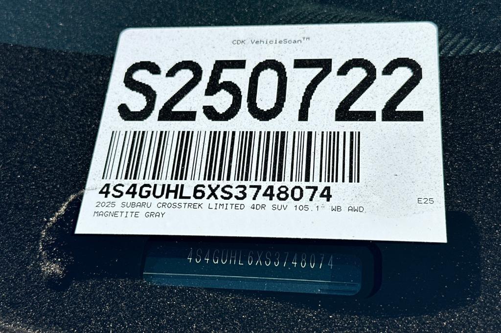 new 2025 Subaru Crosstrek car, priced at $34,275