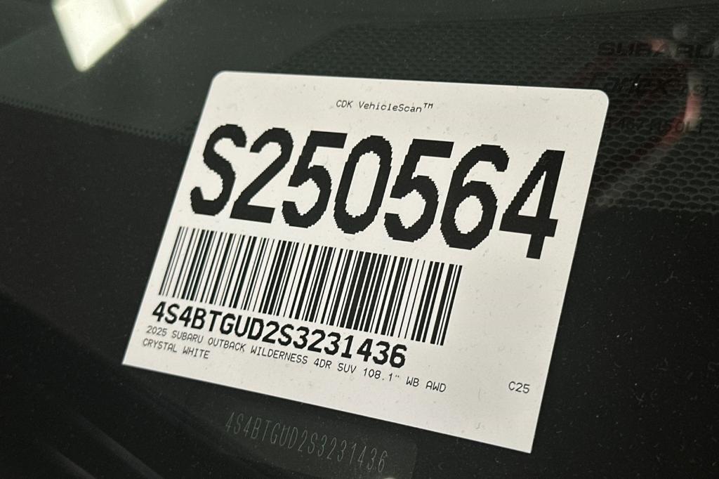 new 2025 Subaru Outback car, priced at $44,355