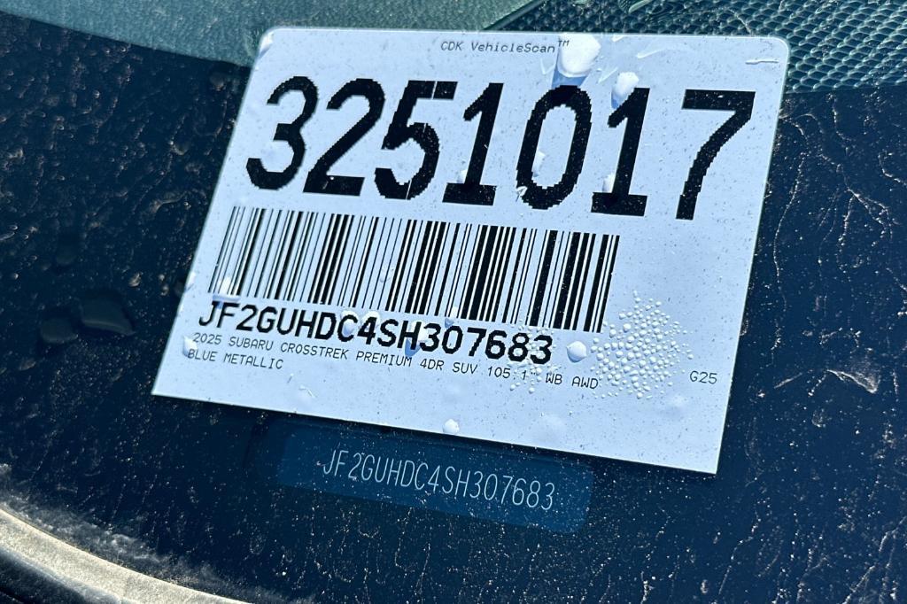 new 2025 Subaru Crosstrek car, priced at $33,051