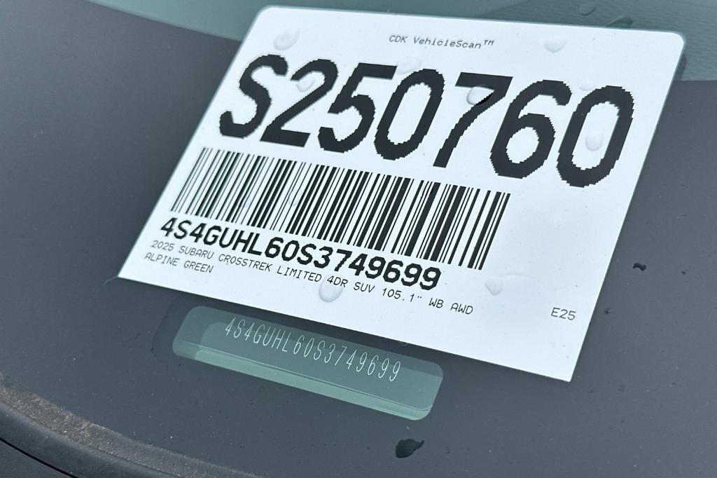 new 2025 Subaru Crosstrek car, priced at $34,589