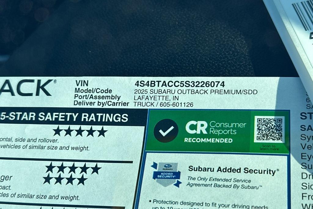 new 2025 Subaru Outback car, priced at $33,614