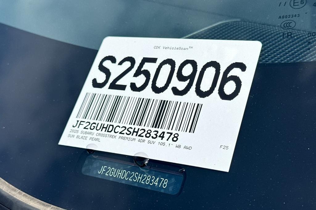 new 2025 Subaru Crosstrek car, priced at $30,187