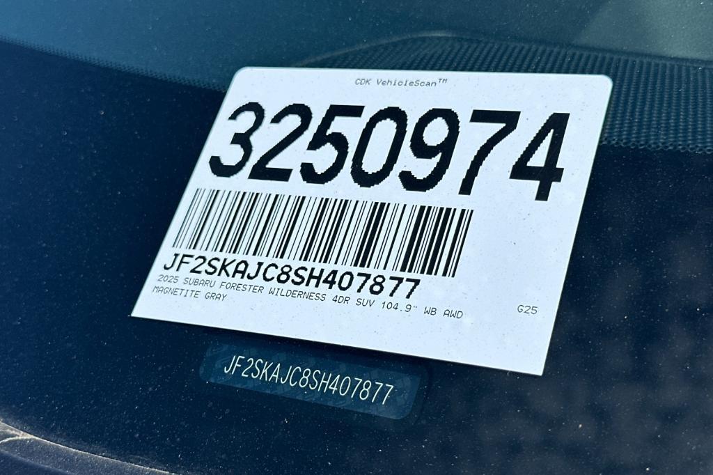 new 2025 Subaru Forester car, priced at $41,022