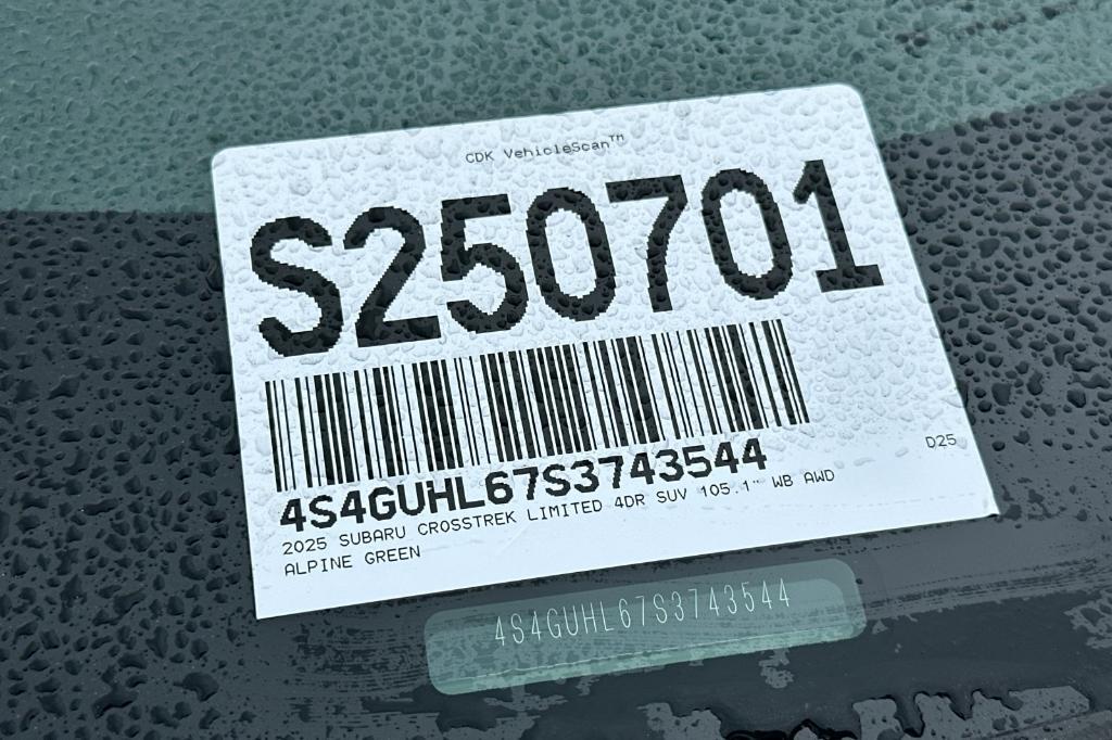 new 2025 Subaru Crosstrek car, priced at $34,853