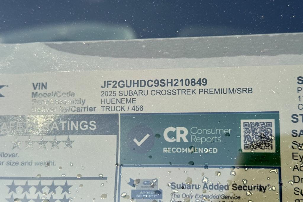 new 2025 Subaru Crosstrek car, priced at $31,450
