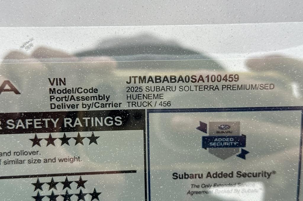 new 2025 Subaru Solterra car, priced at $40,957