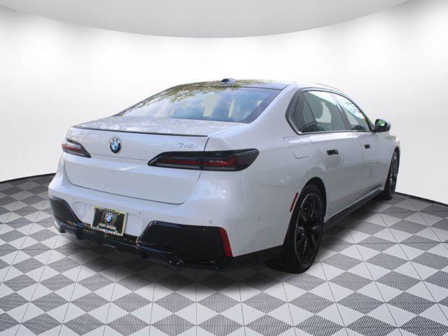 new 2025 BMW 740 car, priced at $110,575