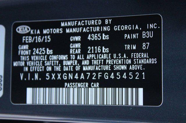 used 2015 Kia Optima car, priced at $10,498