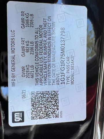 used 2021 Chevrolet Camaro car, priced at $41,998