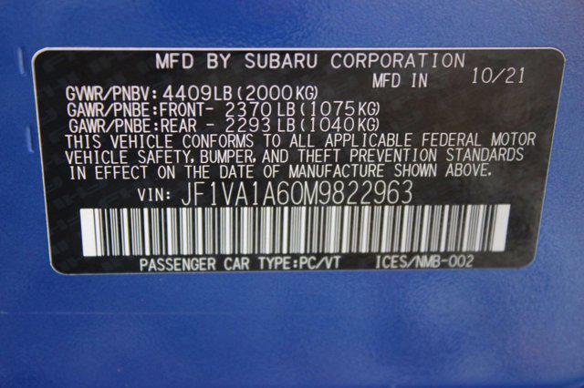 used 2021 Subaru WRX car, priced at $20,998