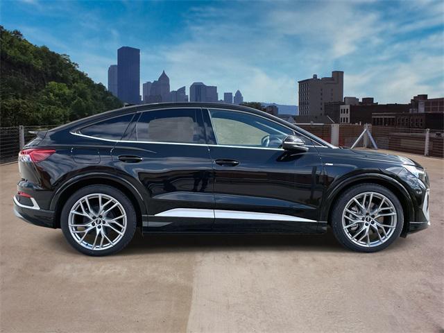 new 2025 Audi Q4 e-tron Sportback car, priced at $67,455