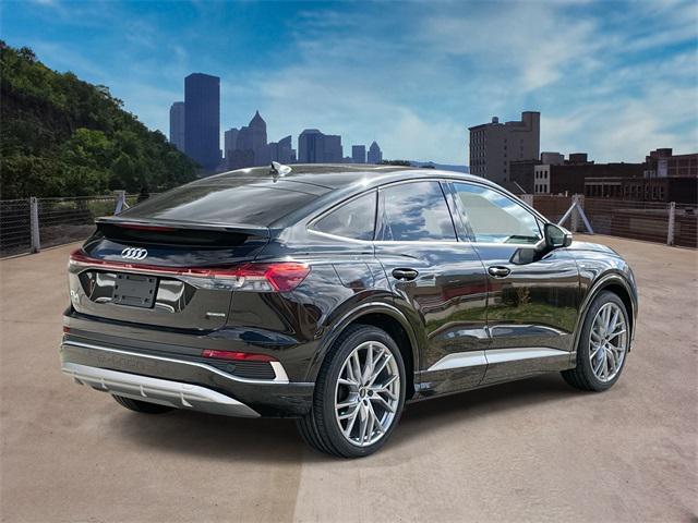 new 2025 Audi Q4 e-tron Sportback car, priced at $67,455