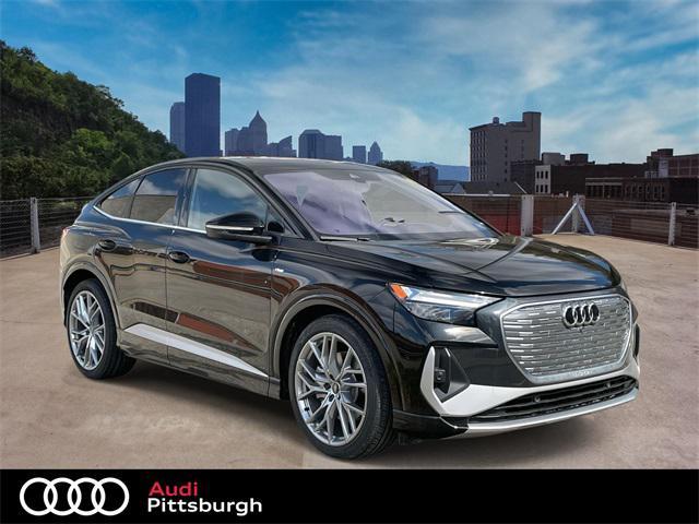 new 2025 Audi Q4 e-tron Sportback car, priced at $67,455