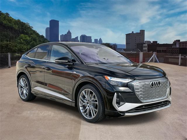 new 2025 Audi Q4 e-tron Sportback car, priced at $67,455