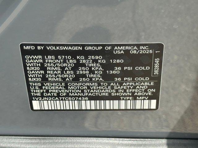 new 2026 Volkswagen Atlas car, priced at $45,981