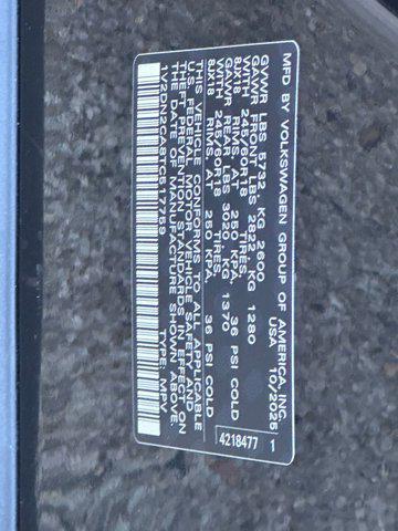 new 2026 Volkswagen Atlas car, priced at $40,361