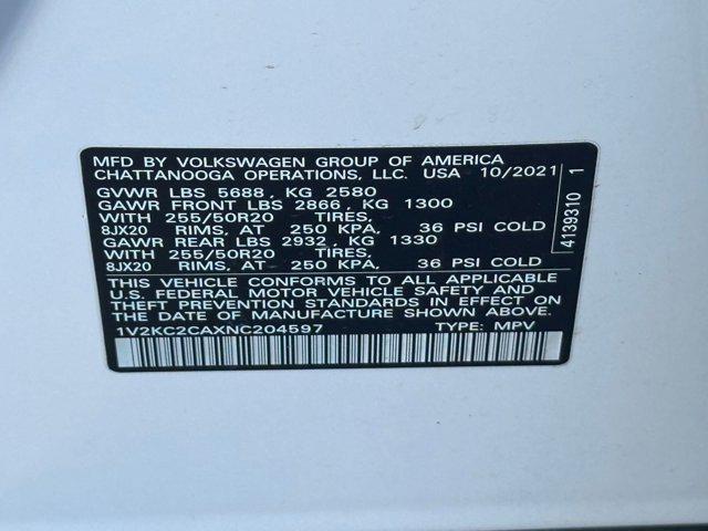 used 2022 Volkswagen Atlas Cross Sport car, priced at $26,999