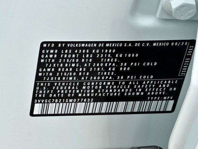 new 2025 Volkswagen Taos car, priced at $29,552