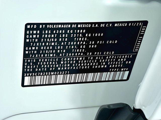 new 2025 Volkswagen Taos car, priced at $25,991