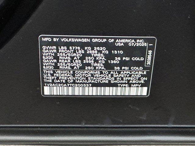 new 2026 Volkswagen Atlas Cross Sport car, priced at $50,601