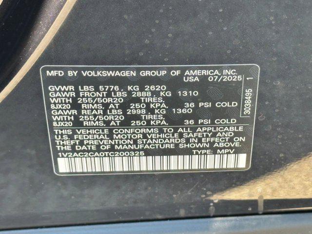 new 2026 Volkswagen Atlas Cross Sport car, priced at $51,051