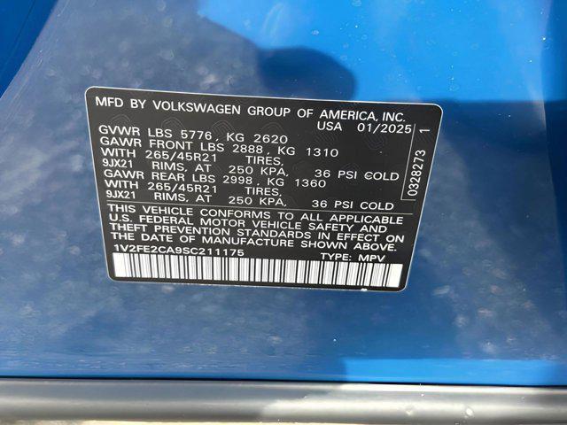 new 2025 Volkswagen Atlas Cross Sport car, priced at $50,164