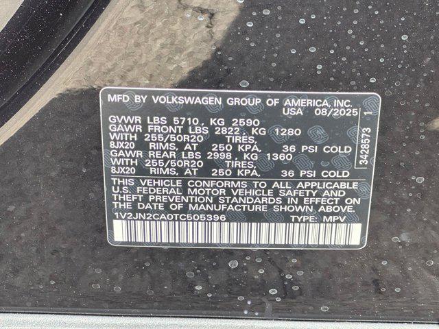 new 2026 Volkswagen Atlas car, priced at $45,541