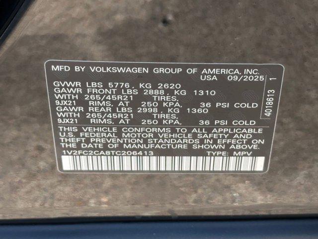 new 2026 Volkswagen Atlas Cross Sport car, priced at $54,051