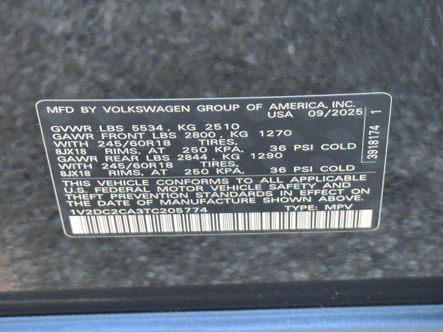 new 2026 Volkswagen Atlas Cross Sport car, priced at $38,881