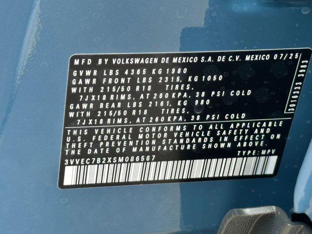 new 2025 Volkswagen Taos car, priced at $30,371
