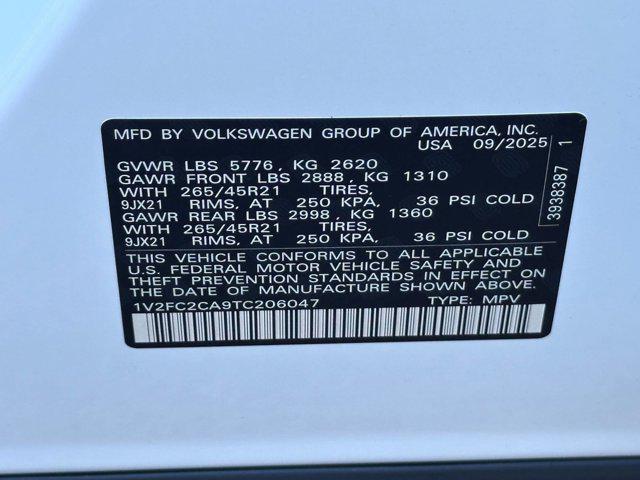 new 2026 Volkswagen Atlas Cross Sport car, priced at $54,101