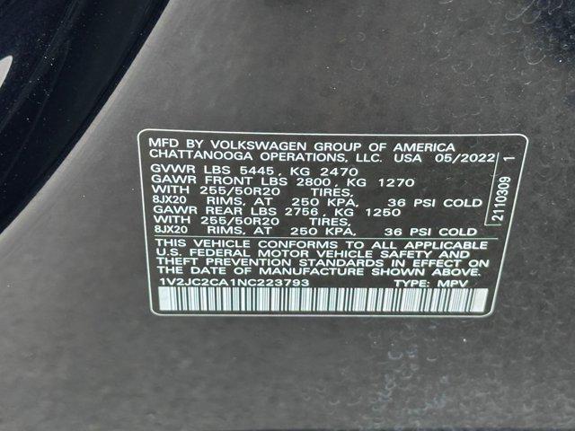 used 2022 Volkswagen Atlas Cross Sport car, priced at $20,999