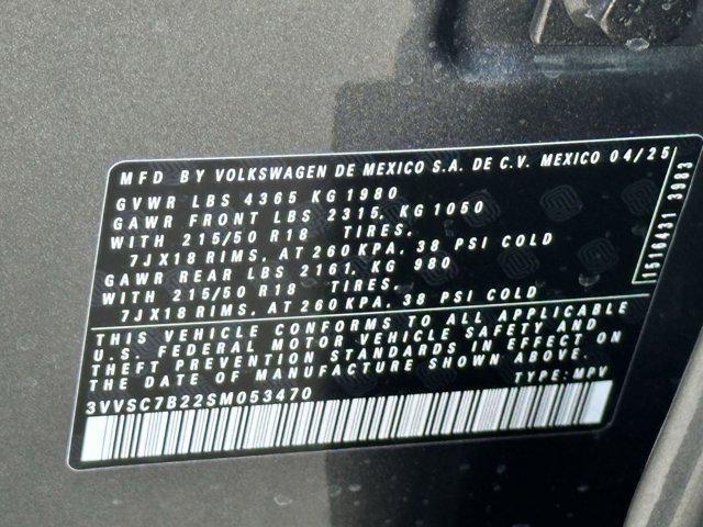 new 2025 Volkswagen Taos car, priced at $29,291