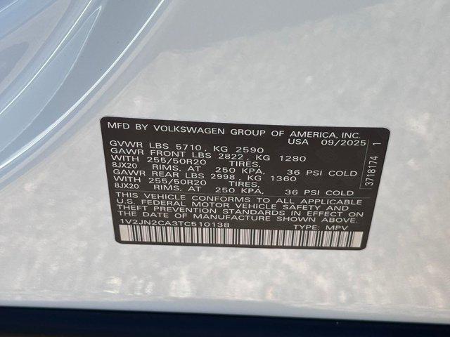 new 2026 Volkswagen Atlas car, priced at $46,721