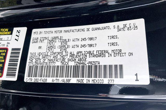 new 2025 Toyota Tacoma car, priced at $36,596