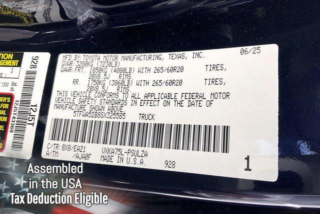 new 2025 Toyota Tundra car, priced at $60,190