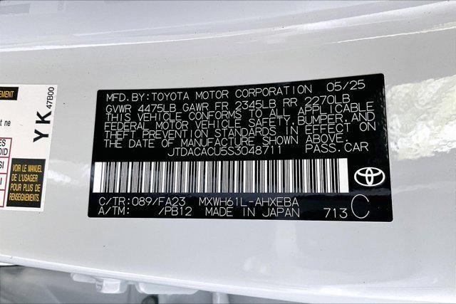 new 2025 Toyota Prius car, priced at $37,586