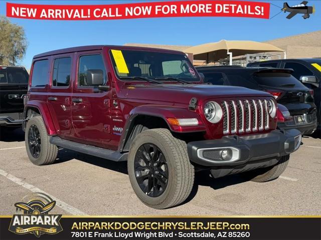 used 2021 Jeep Wrangler Unlimited 4xe car, priced at $29,888