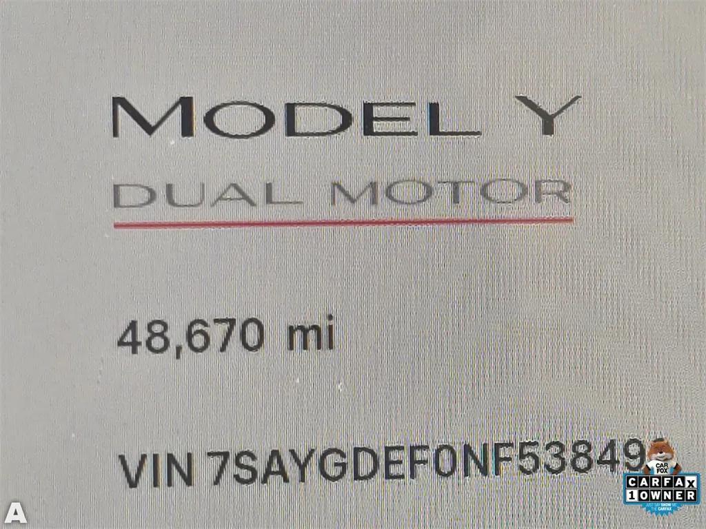 used 2022 Tesla Model Y car, priced at $33,456