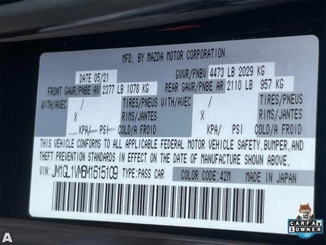 used 2021 Mazda Mazda6 car, priced at $17,658