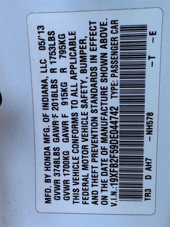 used 2013 Honda Civic car, priced at $4,995