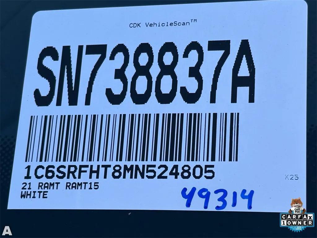 used 2021 Ram 1500 car, priced at $44,975