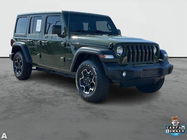 used 2021 Jeep Wrangler Unlimited car, priced at $32,154