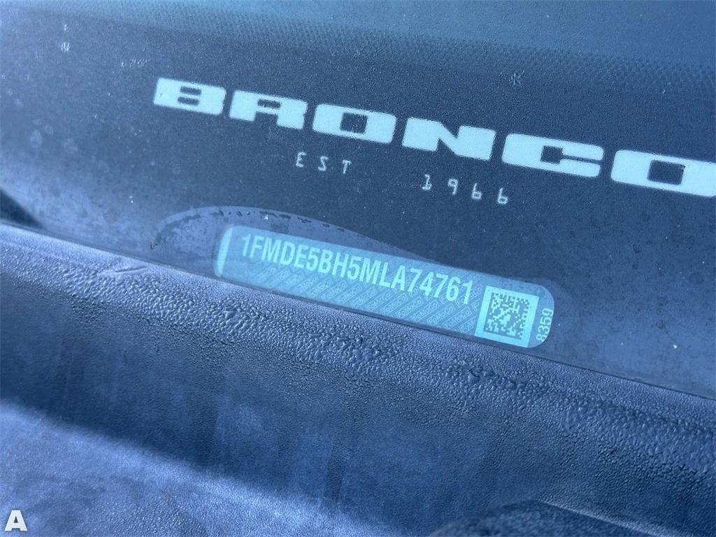 used 2021 Ford Bronco car, priced at $26,999