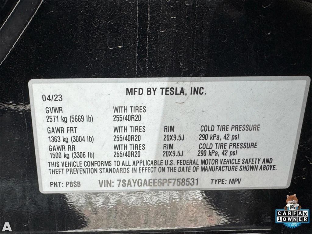 used 2023 Tesla Model Y car, priced at $31,496