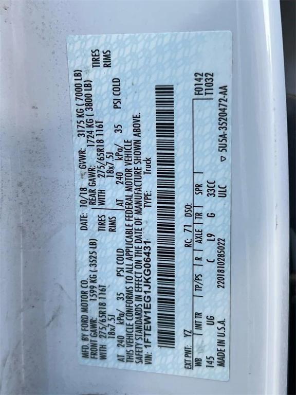 used 2018 Ford F-150 car, priced at $17,439
