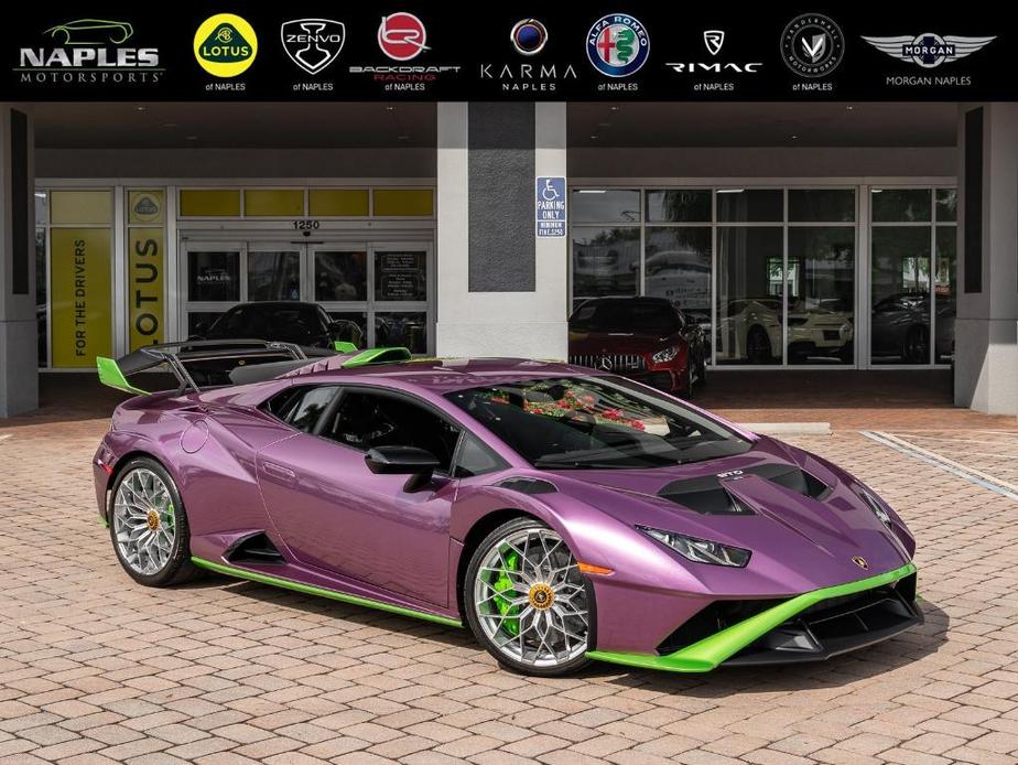 used 2023 Lamborghini Huracan STO car, priced at $399,995