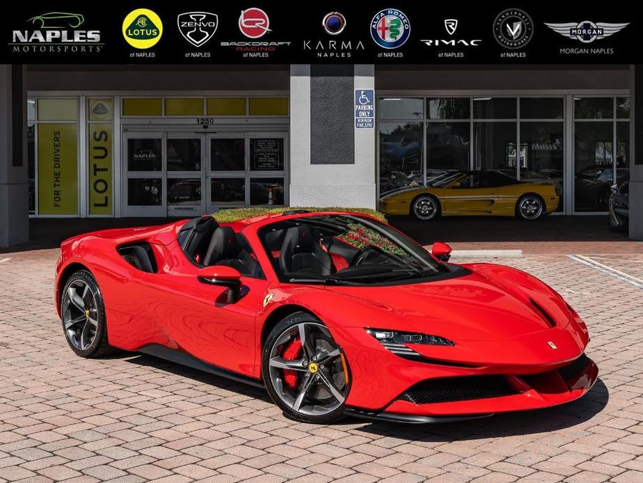 used 2023 Ferrari SF90 Spider car, priced at $749,995